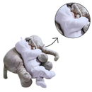 Almofada Elefante de Pelúcia 60 cm Antialérgica para Bebê