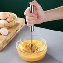 Batedor de Ovos Manual Semi Automático de Inox
