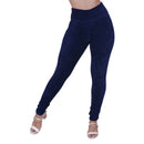 Calça Legging Feminina Flanelada de Veludo de Inverno
