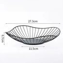 Cesta de Mesa Decorativa para Frutas e Vegetais de Metal