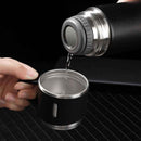 Conjunto Garrafa Térmica Inox com 3 Canecas