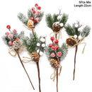 Conjunto de Ramos Artificias para Decoração de Árvore de Natal