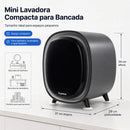 Mini Lava e Seca 3,5L – Compacta, Inteligente e com Secagem Automática