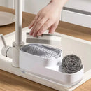 Dispenser Duplo de Detergente com Porta Esponja Integrado