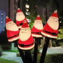 Espeto Solar Natalino Papai Noel para Jardim e Área Externa