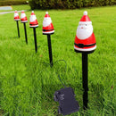 Espeto Solar Natalino Papai Noel para Jardim e Área Externa