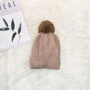 Gorro Feminino Grosso de Inverno com Pompom