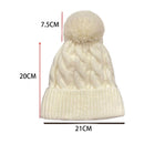 Gorro Feminino Grosso de Inverno com Pompom