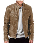 Jaqueta de Couro Casual Masculina - UrbanChic