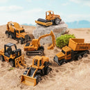 Kit 6 Veículos de Construção Infantil de Metal