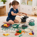 Kit Cozinha Infantil com Panelinhas, Utensílios e Comidinhas | LittleChef