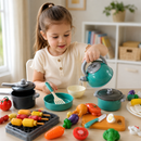 Kit Cozinha Infantil com Panelinhas, Utensílios e Comidinhas | LittleChef