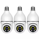 Kit de Câmeras Wi-Fi IP Sem Fio 360° com Encaixe de Lâmpada com Visão Noturna