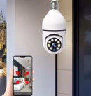 Kit de Câmeras Wi-Fi IP Sem Fio 360° com Encaixe de Lâmpada com Visão Noturna