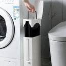 Lixeira Slim Click para Banheiro com Escova para Vaso Sanitário Integrada