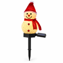 Luminária Solar Natalina Boneco de Neve para Jardim