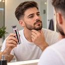 Máquina de Acabamento Profissional Sem Fio para Barba e Cabelo