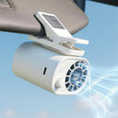 Mini Ventilador Automotivo com Clipe Rotação 360° e Display Digital