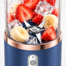 Mini Liquidificador Portátil Recarregável com 2 Copos 400ml e 6 Lâminas