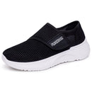 Tênis Slip On Feminino em Malha Respirável com Velcro