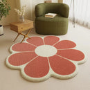 Tapete de Flor Felpudo Redondo para Decoração