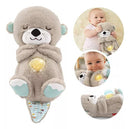 Urso Lontrinha de Pelúcia Musical que Respira com Led - LuminBear