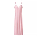 Vestido Feminino Elegante de Verão com Decote V
