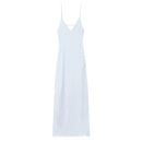 Vestido Feminino Elegante de Verão com Decote V